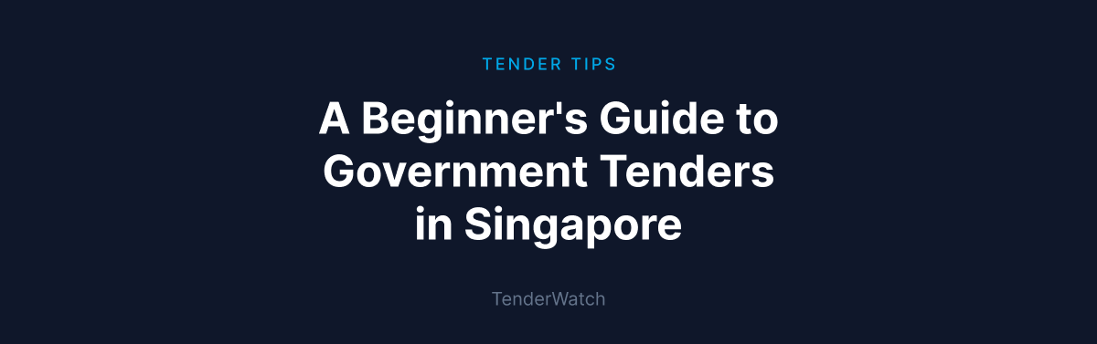 A Beginner’s Guide to Government Tenders in Singapore